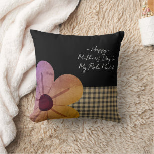 Cadeau voor mama, gelukkige Moederdag, bloem kunst Kussen
