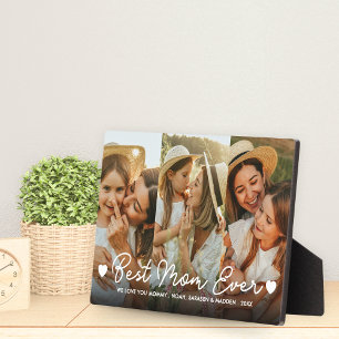 Cadeau voor mama Moederdag 3 Foto Beste moeder ooi Fotoplaat
