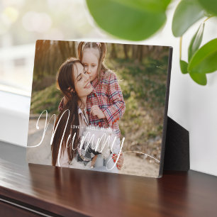 Cadeau voor mama Moederdag Volledige foto Mum Scri Fotoplaat