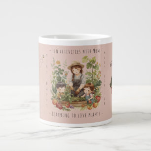Cadeau voor mama, tuinieren, leuke activiteiten me extra grote beker