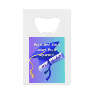 Cadeau voor MBA Kredietkaart Flessenopener