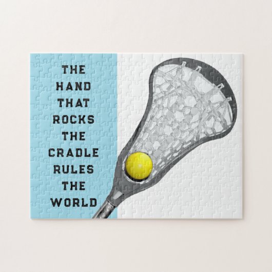 Cadeau voor meisjes Lacrosse Legpuzzel (Horizontaal)