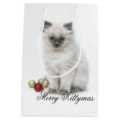cadeau voor Merry Kittymas Medium Cadeauzakje (Achterkant)