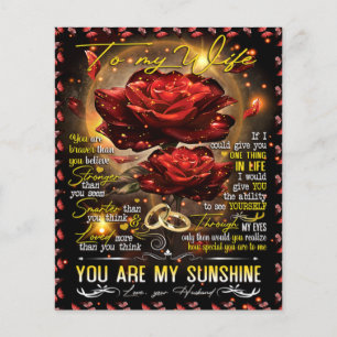 Cadeau voor mijn vrouw, koppel liefdescadeau, huwe flyer