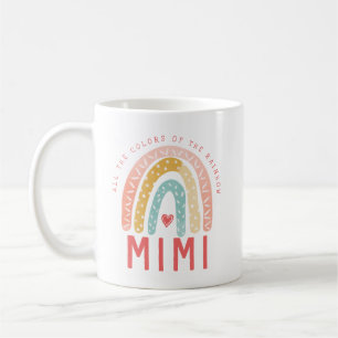 Cadeau voor Mimi Alle kleuren van de regenboog Koffiemok