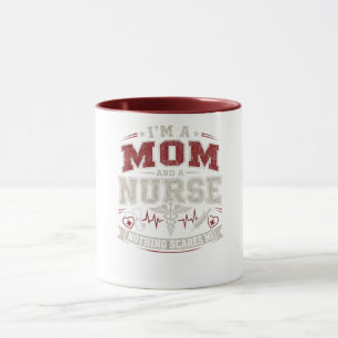 Cadeau voor Moeder en Verpleegster vintage Moeder Mok