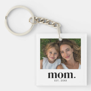 Cadeau voor Moeder met Foto Sleutelhanger