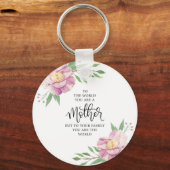 Cadeau voor moederprijsopgave sleutelhanger (Voorkant)