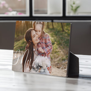 Cadeau voor Mum Moederdag Volledige Foto Mum Scrip Fotoplaat