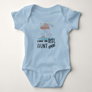 Cadeau voor nichtje Schattige olifant onder een pa Romper