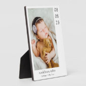 Cadeau voor nieuwe grootouder fotoplaat (Zijkant)