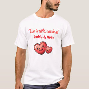 Cadeau voor nieuwe papa, bijpassende familie T - s T-shirt