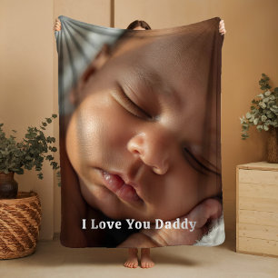 Cadeau voor nieuwe papa Sherpa dekens babyfoto