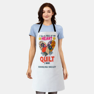 Cadeau voor oma naaien quilten schort