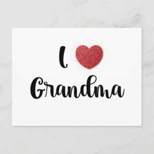 Cadeau voor oma's dag Ik hou van oma Hart explosie Feestdagenkaart