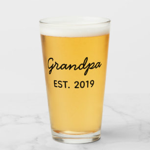 Cadeau voor opa Est. 2019 Glas