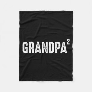 Cadeau voor opa van twee kleinkinderen Opa Fleece Deken