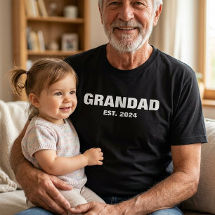 Cadeau voor Opa voor Vaderdag Nieuwe Grootvader T-shirt