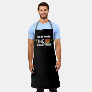 Cadeau voor papa aangepaste naam Vaderdag grill va Schort