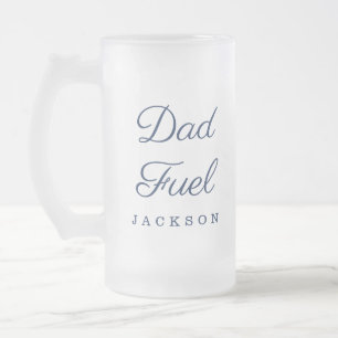 Cadeau voor papa   Stijlvolle Papa Fuel Custom Gif Matglas Bierpul