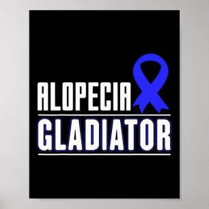 Cadeau voor patiënten met plekken kaalheid Alopeci Poster