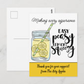 cadeau voor personeel bedankt vrijwilliger verwijz briefkaart (Voorkant / Achterkant)