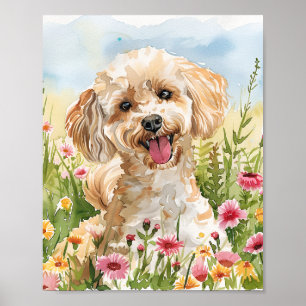 Cadeau voor Poedel Eigenaar Schilderen Muur Poster