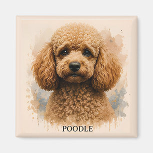 Cadeau voor poedel liefhebbers magneet
