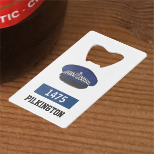 Cadeau voor politieagent. UK politie pet Kredietkaart Flessenopener