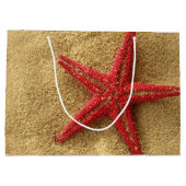 cadeau voor rode sterren large cadeautasje (Achterkant)