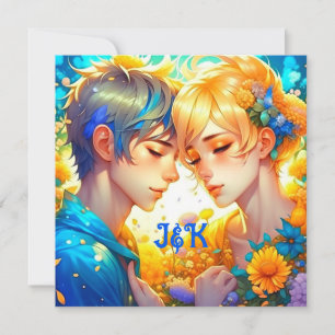 Cadeau voor romantisch stel   Anime-jongen en -mei
