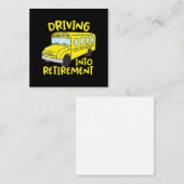 cadeau voor schoolbuschauffeur notitiekaartje (Voorkant / Achterkant)