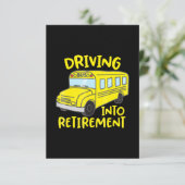 cadeau voor schoolbuschauffeur RSVP kaartje (Staand voorkant)