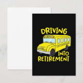 cadeau voor schoolbuschauffeur RSVP kaartje (Voorkant / Achterkant)