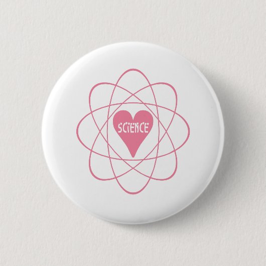 cadeau voor Science Heart valentijn Ronde Button 5,7 Cm (Voorkant)