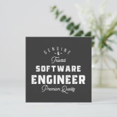 Cadeau voor software engineer kaart (Staand voorkant)