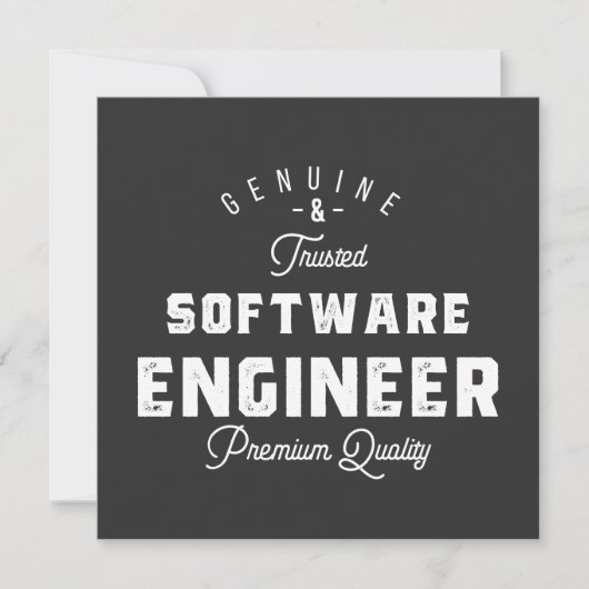 Cadeau voor software engineer kaart (Voorkant)