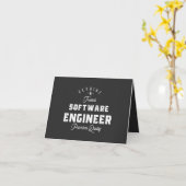 Cadeau voor software engineer kaart (Gele Bloem)
