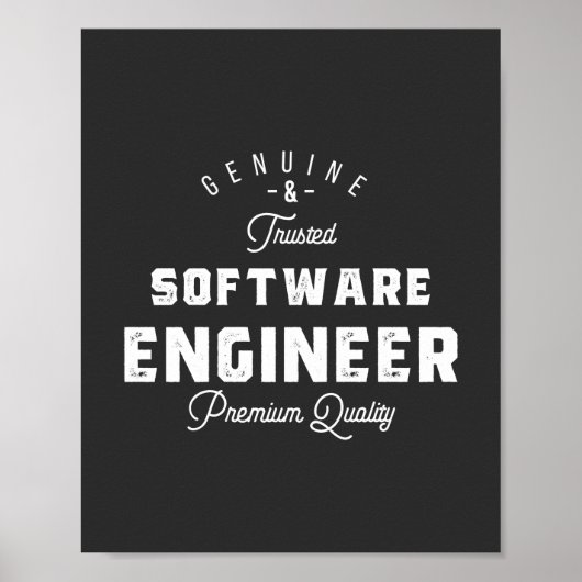 Cadeau voor software engineer poster (Voorkant)