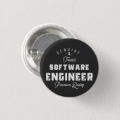 Cadeau voor software engineer ronde button 3,2 cm (Voorkant /achterkant)