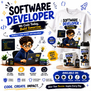 Cadeau voor Softwareontwikkelaar Ontwerp Grappig Tri-Blend Shirt