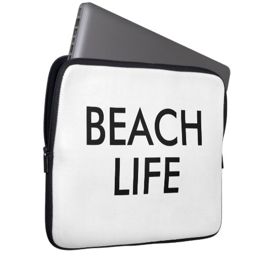 Cadeau voor strandredder laptop sleeve (Voorkant Rechts)