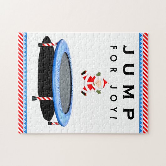 cadeau voor trampoline vakantie legpuzzel (Horizontaal)