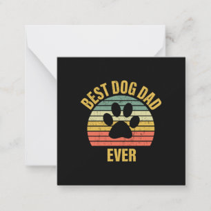 Cadeau voor vader Beste hond vader ooit Notitiekaartje