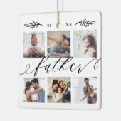 Cadeau voor vader | Familie Keepomwille Foto Colla Keramisch Ornament (Links)
