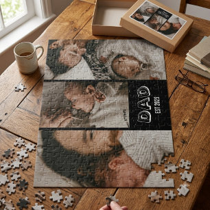 Cadeau voor vader met 3 foto's Aandenken aan vader Legpuzzel