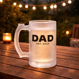 Cadeau voor Vader Oprichting voor Vader Matglazen Matglas Bierpul