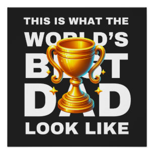 Cadeau voor Vaderdag Echtgenoot Cadeau Pap Dad Perfect Poster