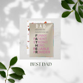 Cadeau voor Vaderdag of Vaderdagkaart Feestdagenkaart