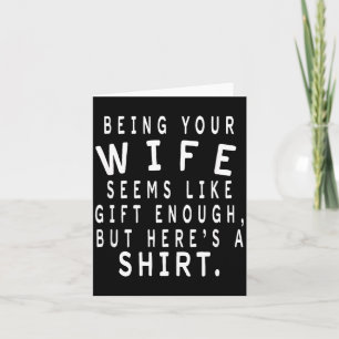 Cadeau voor Vaderdag van vrouw aan man Sarcastisch Kaart